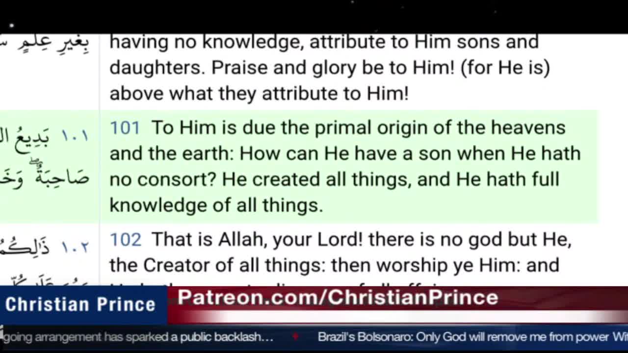 Christian Prince vs. Bilal on "Unchallengeable Miracles" in Islam