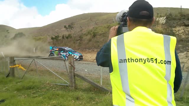 Ken Block racing at the NZRC 2015