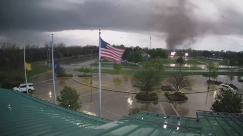 Security camera at Andover City Hall captured this incredible video of Friday's tornado.