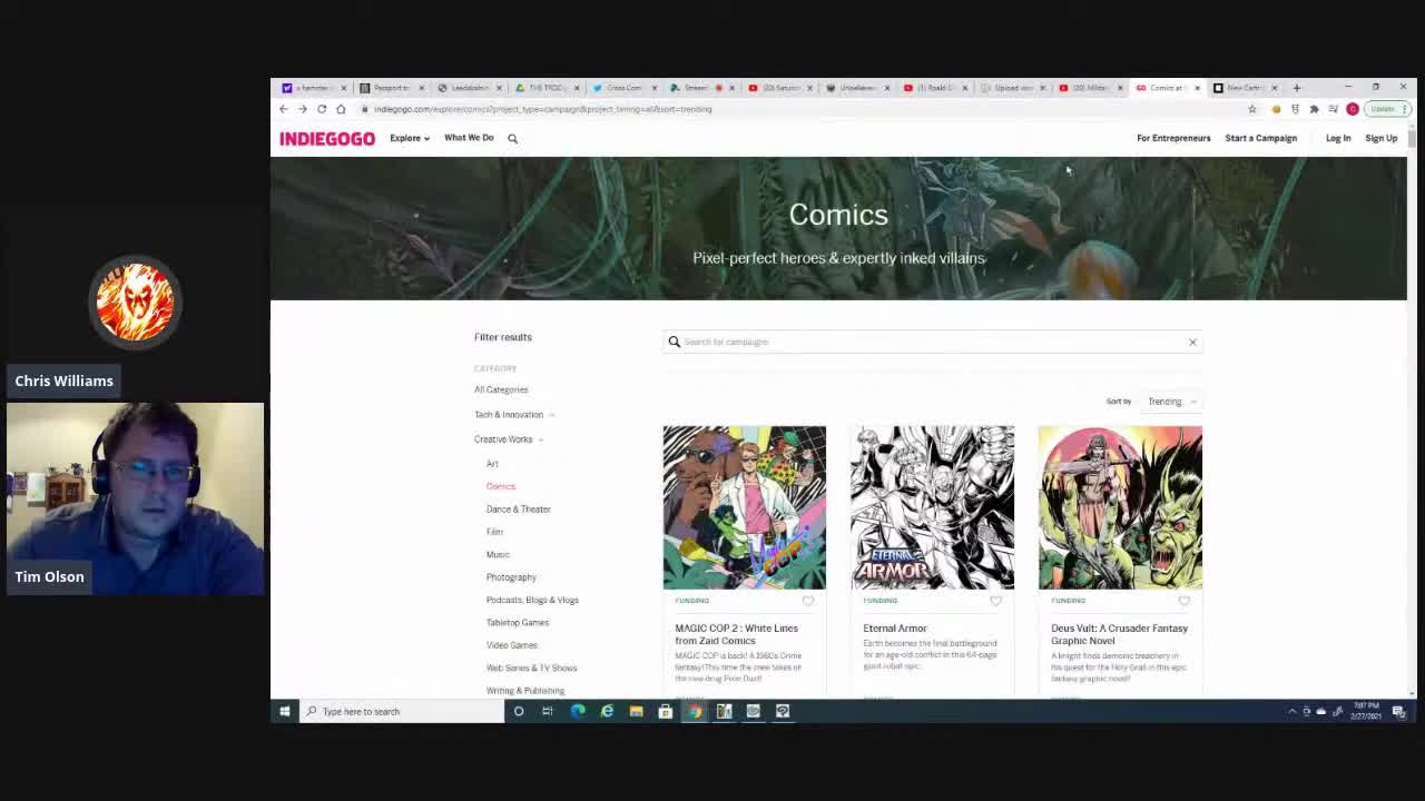 Saturday live Comic Book Stream