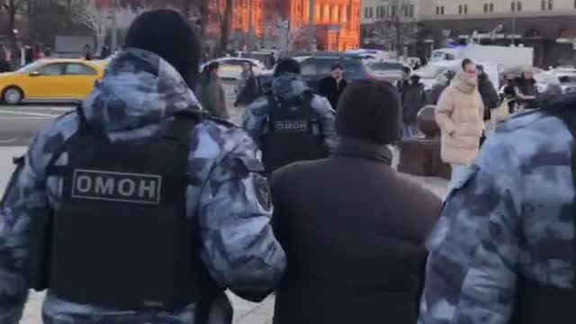 Russian protest against the war