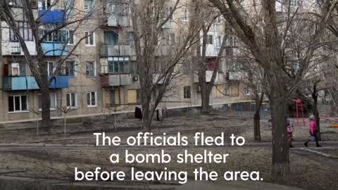 Violence escalates in eastern Ukraine as officials come under shelling attack on front