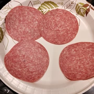 Eating Salami From Dearborn Italian Bakery, Dbn, MI, 10/7/23