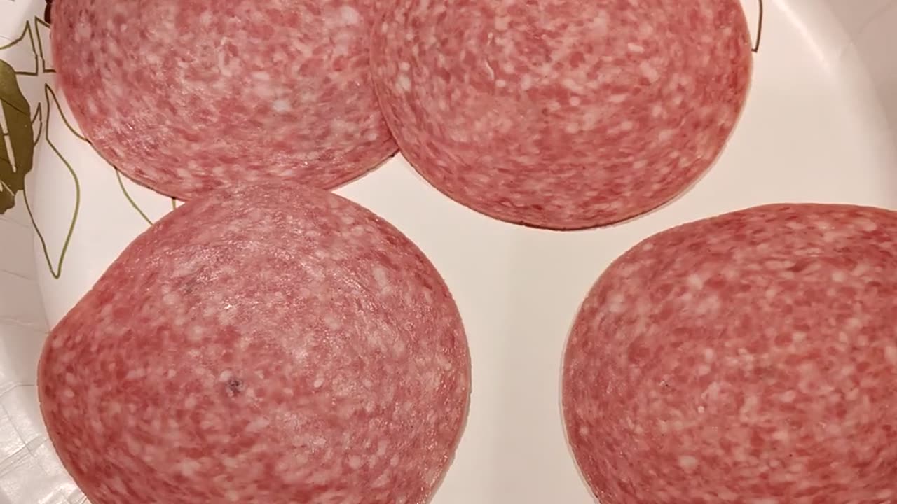 Eating Salami From Dearborn Italian Bakery, Dbn, MI, 10/7/23