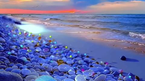 Ocean Stones Sky free stock video.