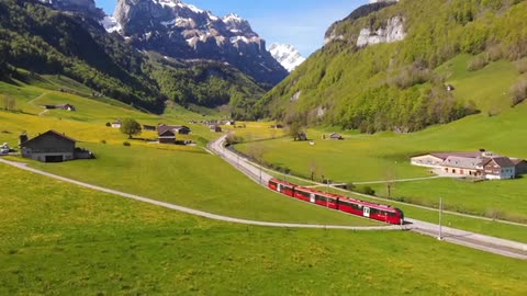 Beautiful road looking so nice and nice train