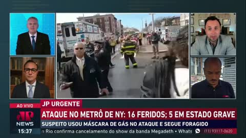 Ataque no metro de nova york - Participação Daniel Toledo Jovem Pan News