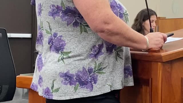 Cathy Jullian speaking at the Pasco County School Board 072021