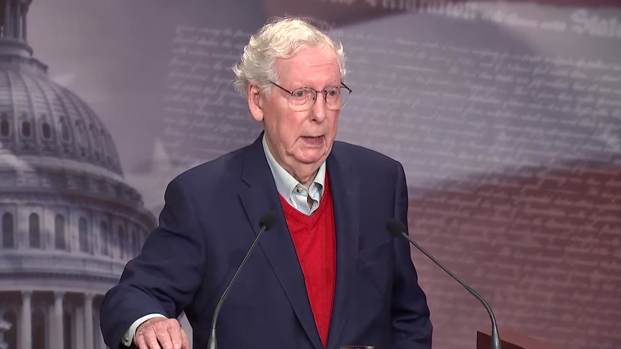 Mitch McConnell gives statement after Donald Trump win - November 7, 2024