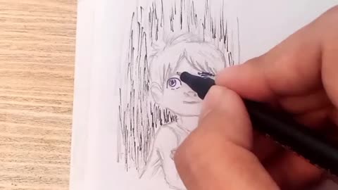 Chibi boy drawing