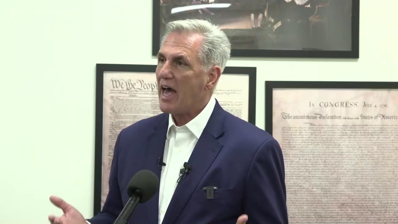 Speaker McCarthy is live from Clovis, California