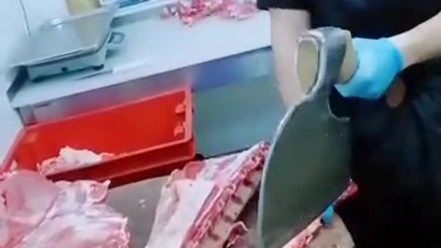 Meat-cutting practice