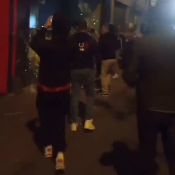 Protesters destroy a McDonald's restaurant over the Israel-Palestine conflict.