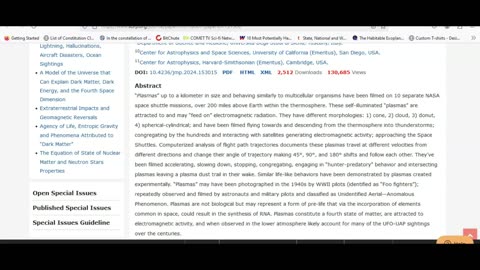 Scientists claim that plasmas may be the explanation for UFO's