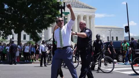 Conservatives Claim AOC "Faked" Wearing Handcuffs During Arrest at Abortion Rights Protest