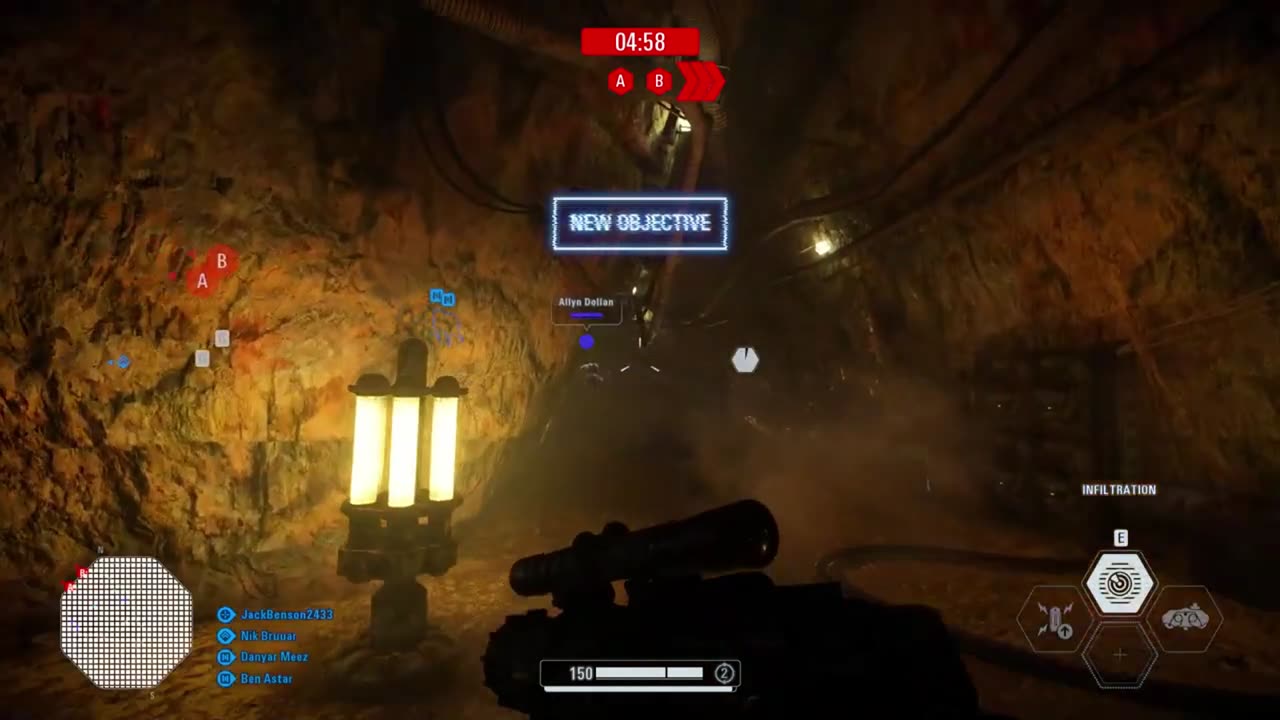 SWBF2 2017: Instant Action Mission (Attack) Rebel Alliance Kessel Gameplay