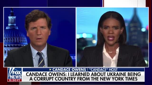 Candace Owens reacts to the New York Times asking why she spread the idea that Ukraine is corrupt