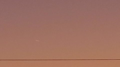 Fiery Orange Streak of light across the sky. UFO?? Plane?? Cool!