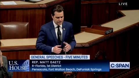 Rep. Matt Gaetz: 'We are sleepwalking into a war, and the American people are left in the dark.'