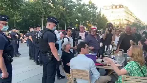 Peaceful Protest “sit down” in France!