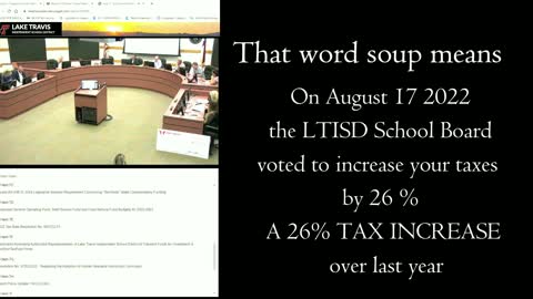 School board Increases tax RATE 2022