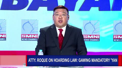 Atty. Roque on Hoarding Law: Gawing mandatory 'yan