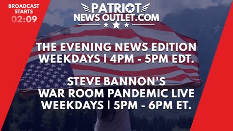 🔴 WATCH LIVE | Patriot News Outlet | Evening News Edition | War Room Pandemic | 4PM ET | 9/3/2021