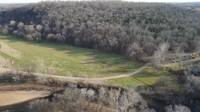 Sunny December day in the park