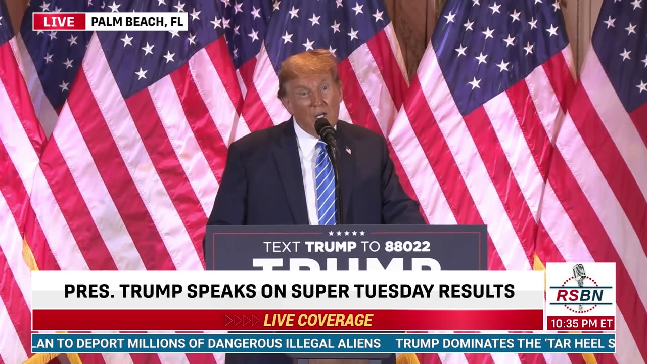 FULL SPEECH: Super Tuesday Election Night Watch Party in Palm Beach, Florida - 3/5/24