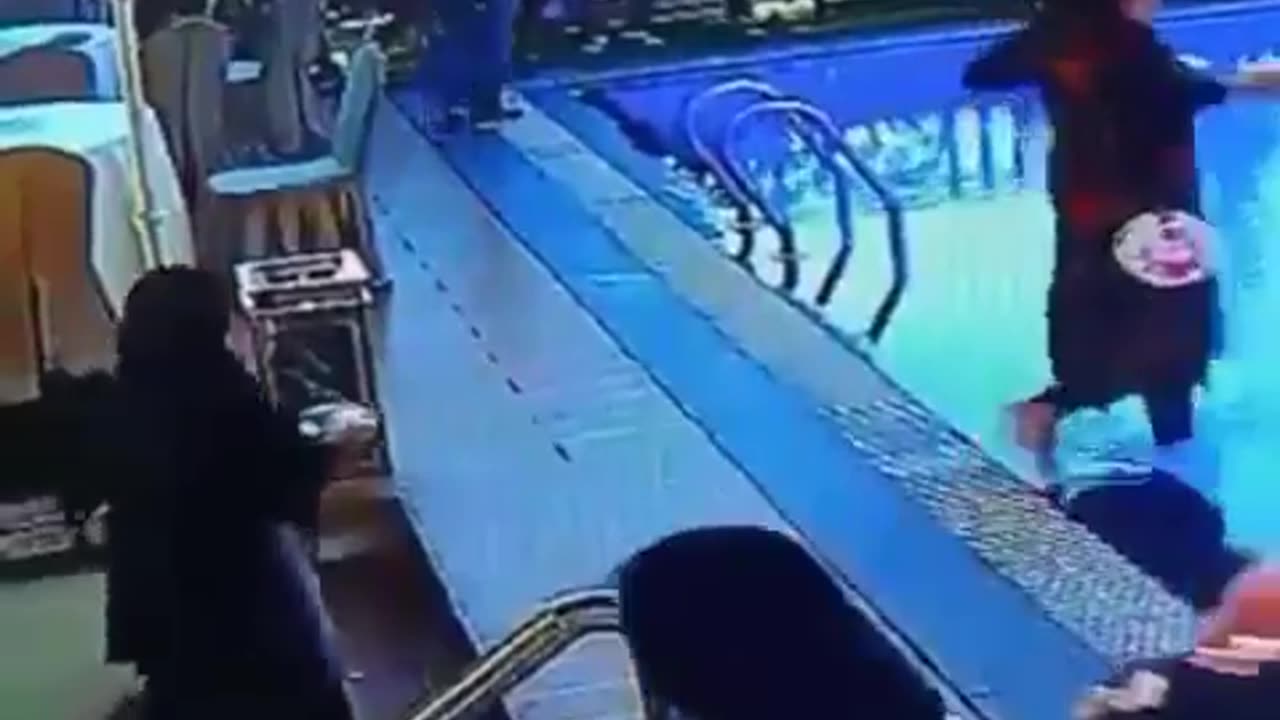 Walking By The Pool Fail