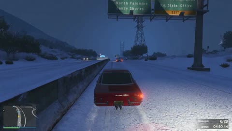 Racing in gta 5 online.
