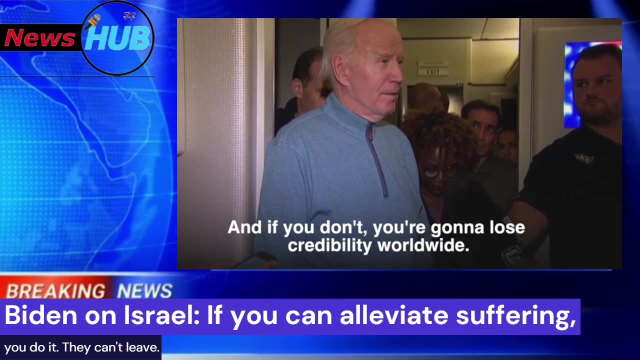 Biden on Israel and Gaza conflict: They can't leave.