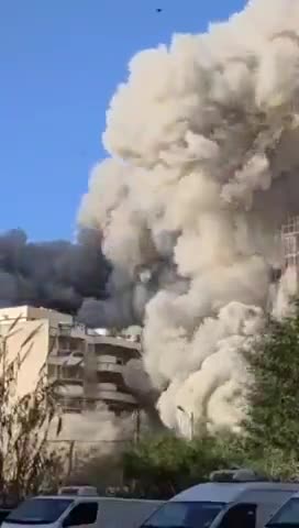 Israel blows up civillian building in Beirut, Lebanon