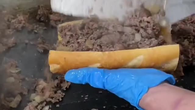 Beef and cheese roll