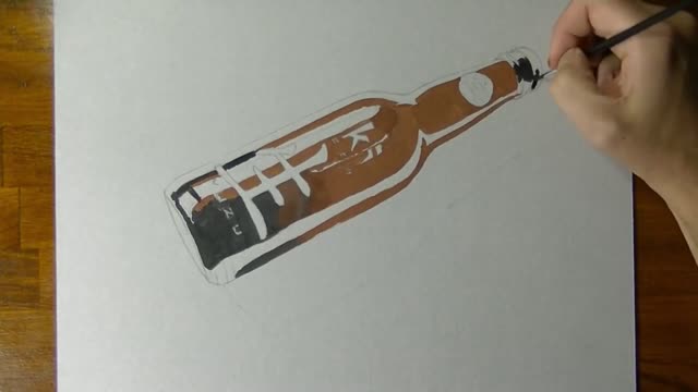 Draw A Picture Of A Glass Bottle