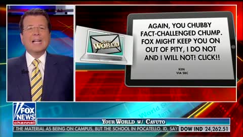 Cavuto reads messages from viewers angry over his criticism of Trump - pt.1