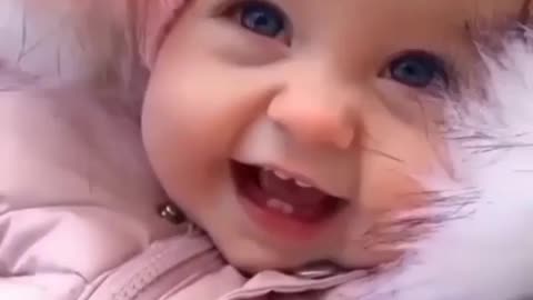 A cute baby smile