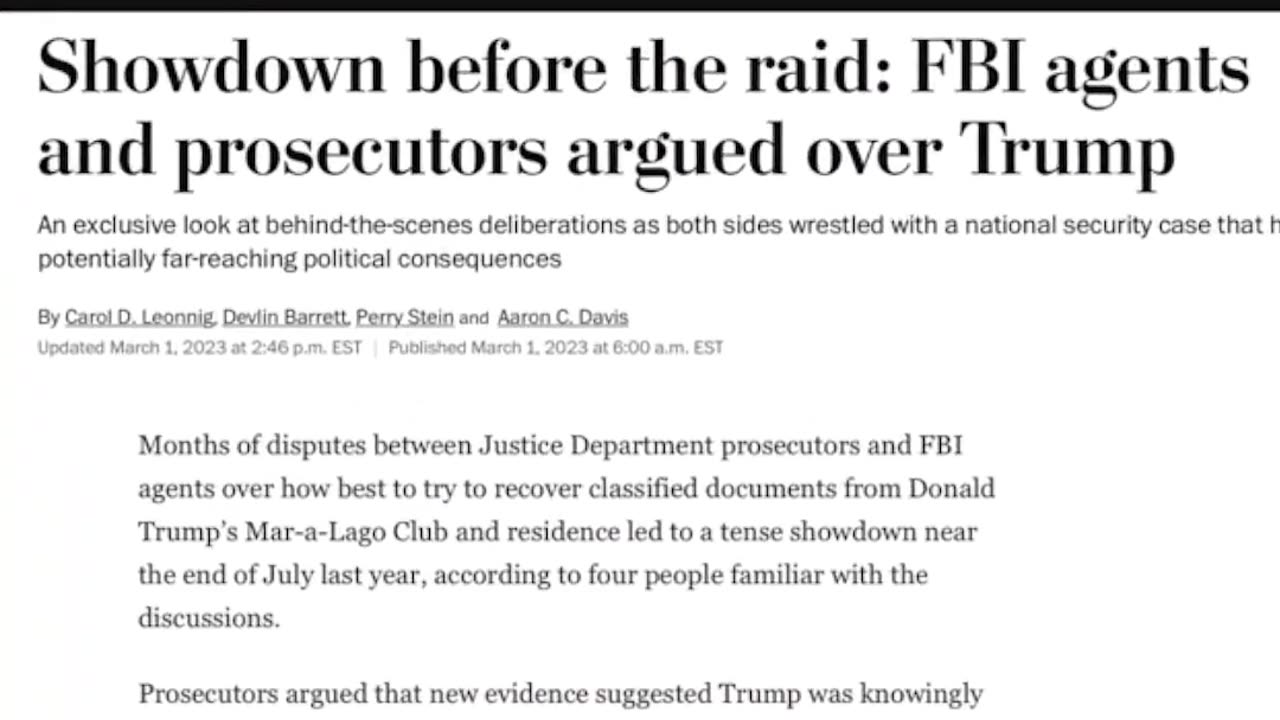 🔥🔥 FBI ordered to raid Trump despite objections & then was ordered to use deadly force..