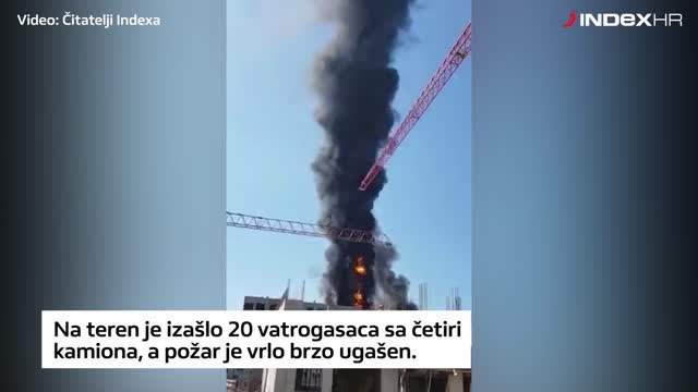 Video vijest: Izbio požar u Novom Zagrebu