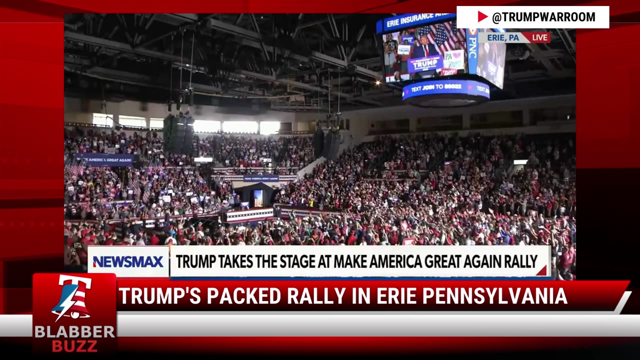 Trump's Packed Rally In Erie Pennsylvania