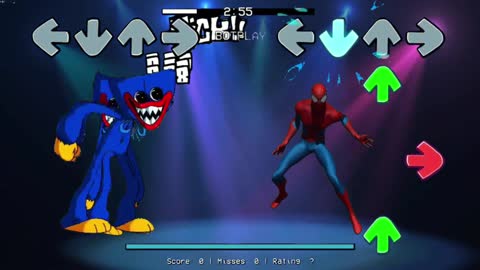 FNF Playtime - Spiderman VS Huggy Wuggy