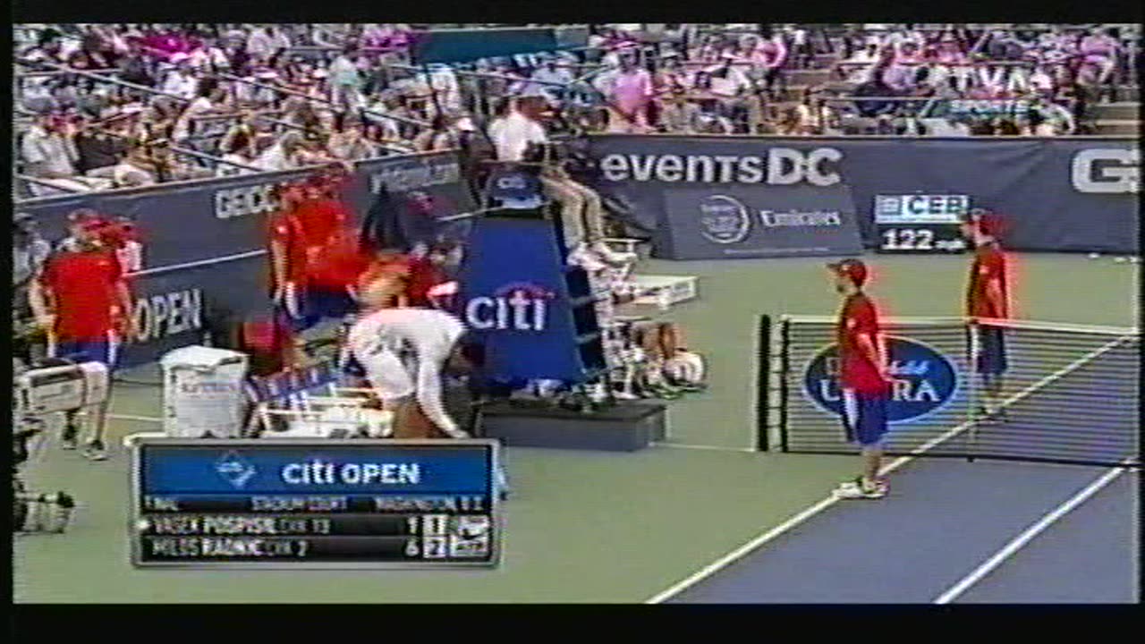 La Finale de L'omminium City Fled de Washington Milos Roanic vs Vasek Pospisil