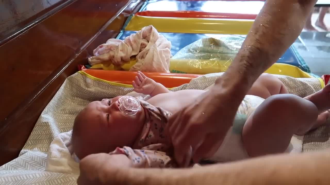 Swimming class for babies