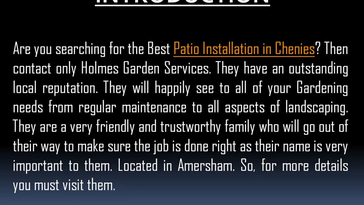 Best Patio Installation in Chenies