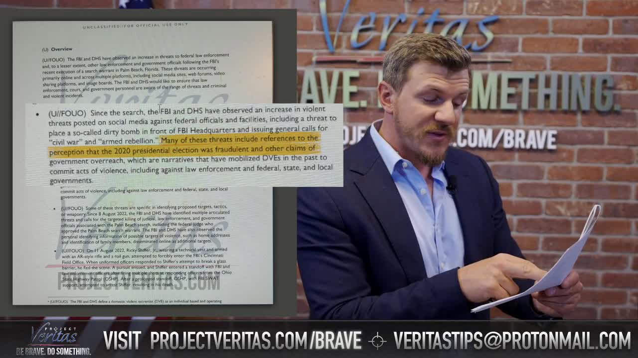 FBI, DHS Link Joint Bulletin - Project Veritas