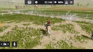 Farming Simulator 20 - riding horses and field work