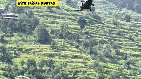 Pakistan army rescue civilian in chairlift in Pakistan