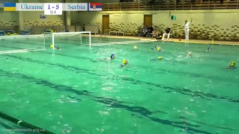 Ukraine Vs Serbia Women's water polo is the most beautiful goal in the last second