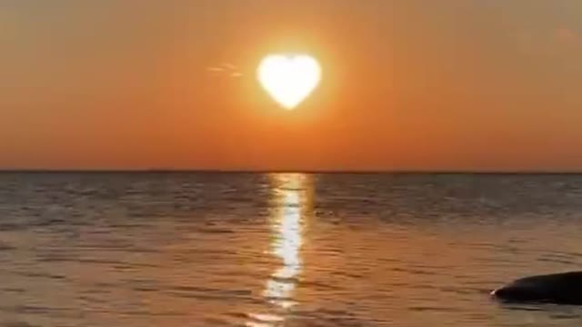 Love warms all things in the world and stays for sunset glow along the way