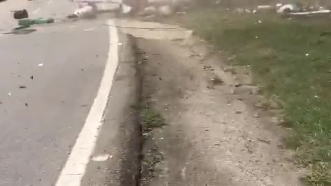 Accidente e tránsito en la vía La Vega - Villeta